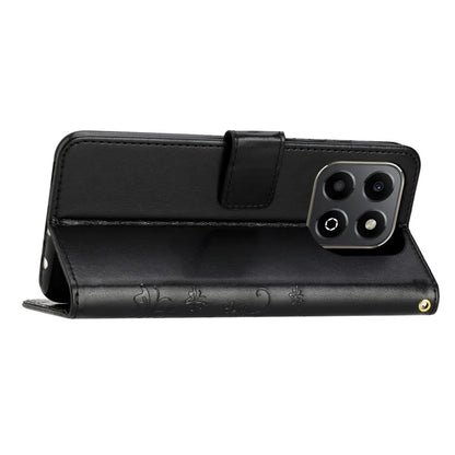 For Honor X6b 4G Case PU Leather Phone Wallet Cover with Strap