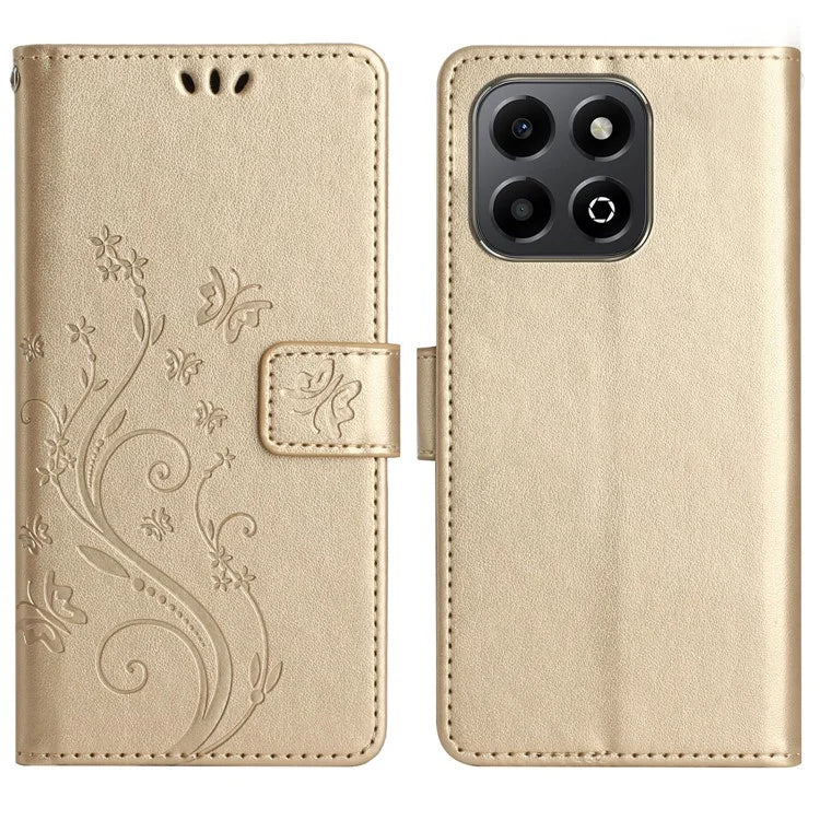 For Honor X6b 4G Case PU Leather Phone Wallet Cover with Strap