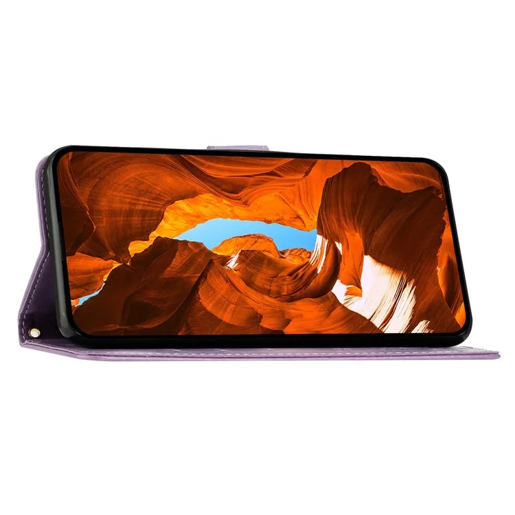 For Honor X6b 4G Case PU Leather Phone Wallet Cover with Strap