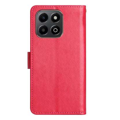 For Honor X6b 4G Case PU Leather Phone Wallet Cover with Strap