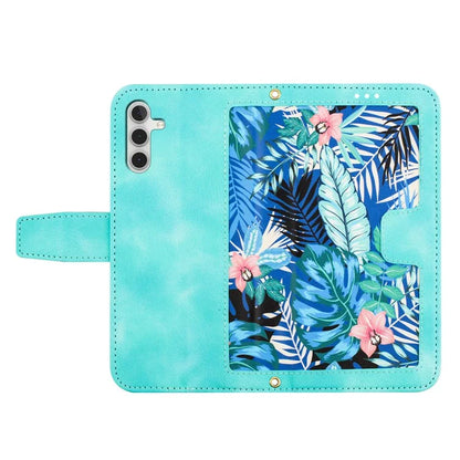 For Samsung Galaxy A16 5G Case PU Leather Floral Phone Cover with Card Slots