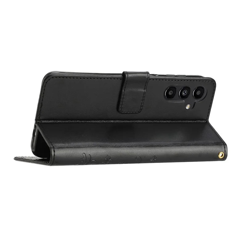 For Samsung Galaxy S24 FE Case PU Leather Phone Wallet Cover with Strap