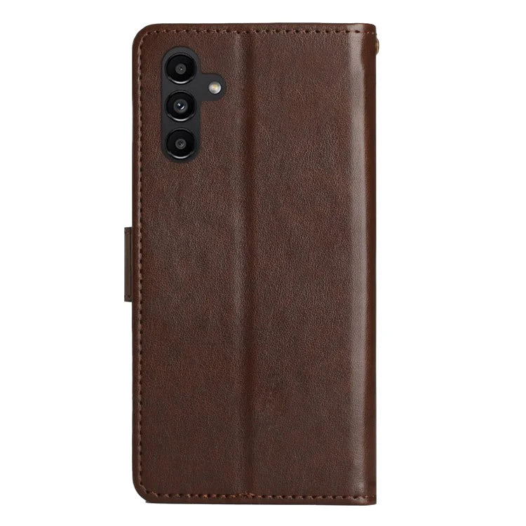 For Samsung Galaxy S24 FE Case PU Leather Phone Wallet Cover with Strap