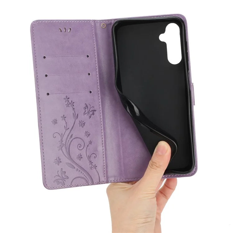 For Samsung Galaxy S24 FE Case PU Leather Phone Wallet Cover with Strap