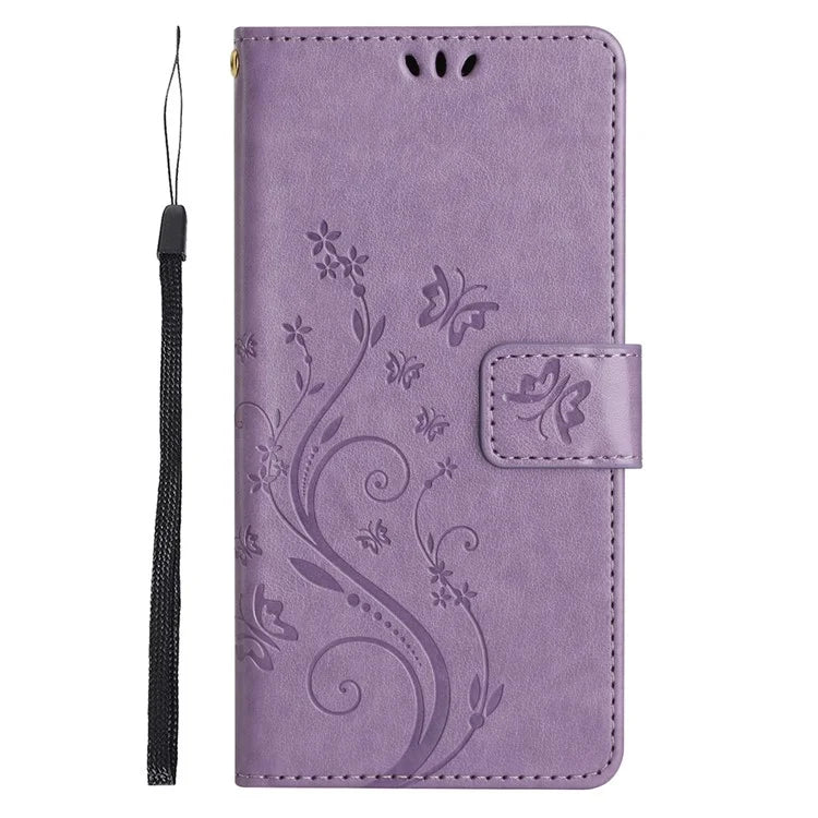 For Samsung Galaxy S24 FE Case PU Leather Phone Wallet Cover with Strap