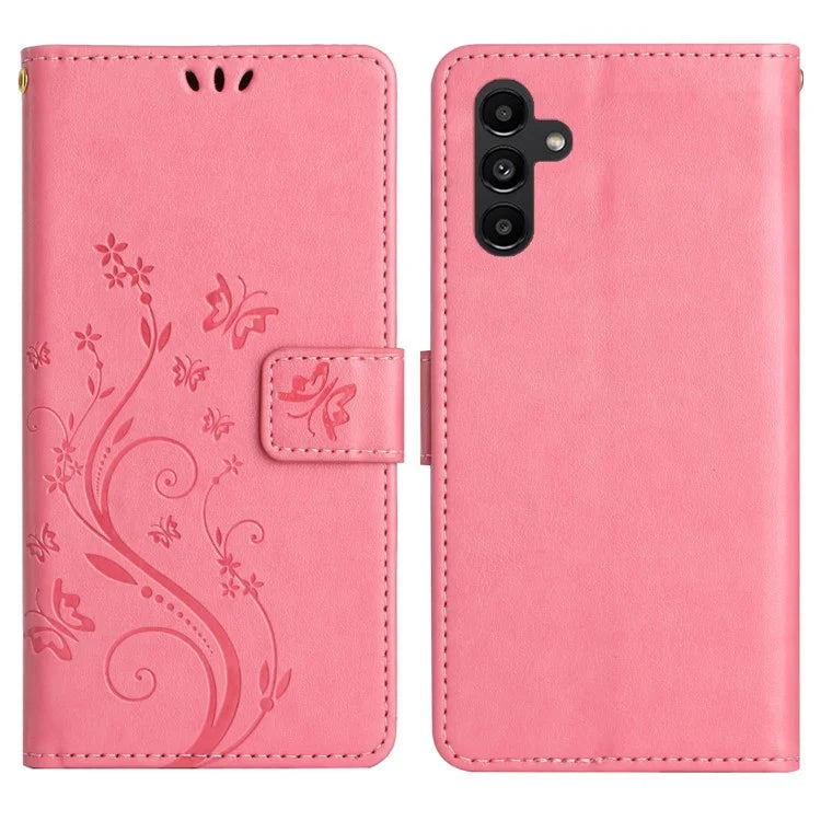 For Samsung Galaxy S24 FE Case PU Leather Phone Wallet Cover with Strap