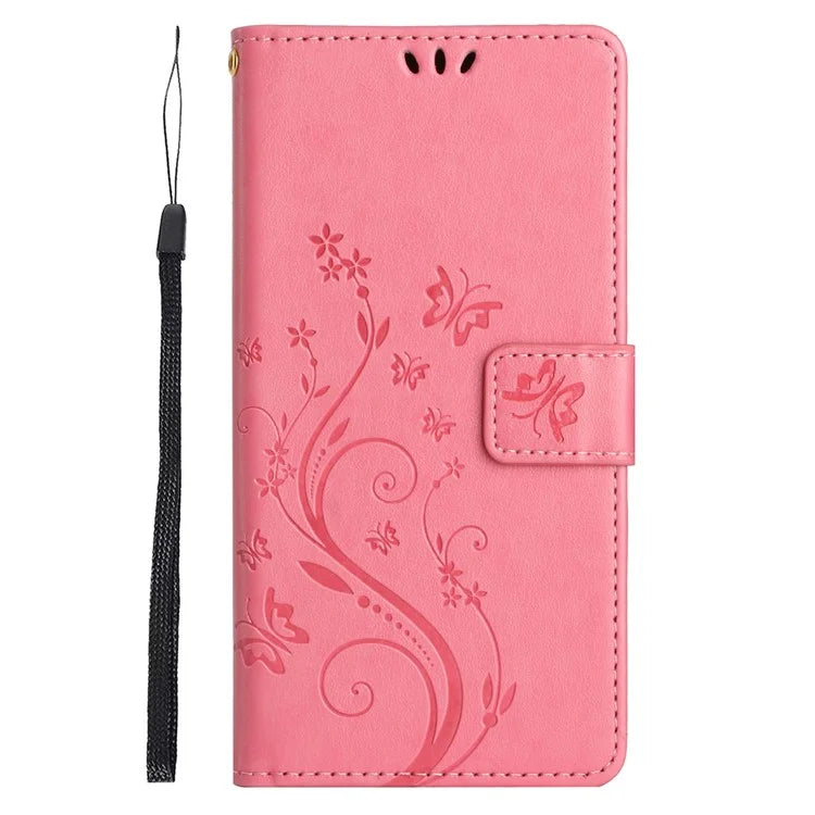 For Samsung Galaxy S24 FE Case PU Leather Phone Wallet Cover with Strap