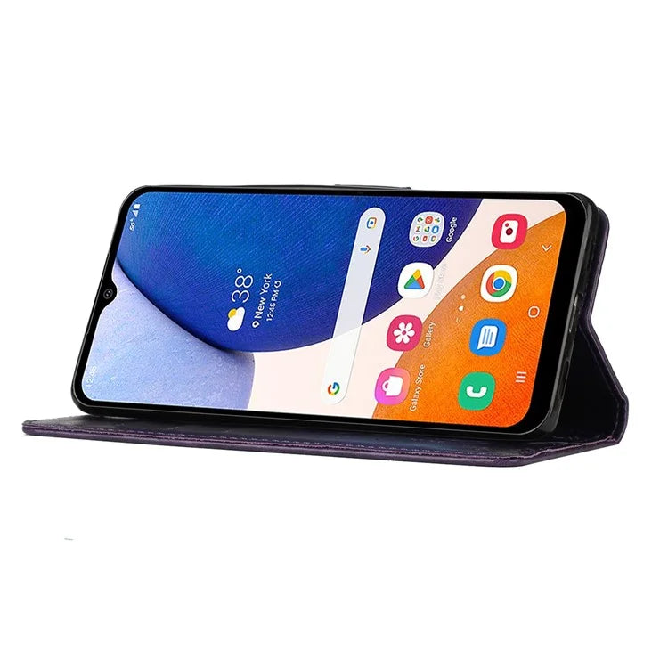For Samsung Galaxy S24 FE Case PU Leather Phone Wallet Cover with Strap
