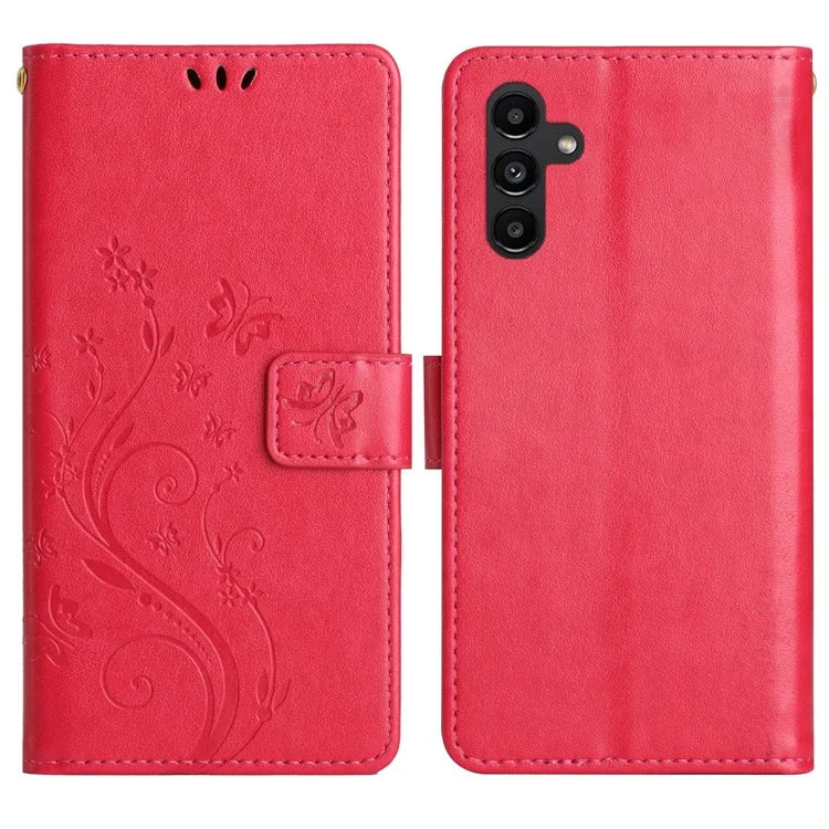 For Samsung Galaxy S24 FE Case PU Leather Phone Wallet Cover with Strap
