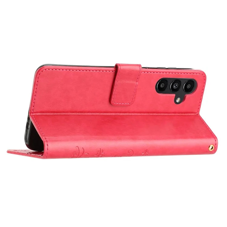 For Samsung Galaxy S24 FE Case PU Leather Phone Wallet Cover with Strap