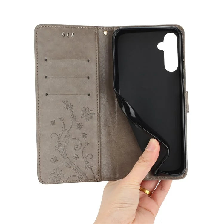 For Samsung Galaxy S24 FE Case PU Leather Phone Wallet Cover with Strap