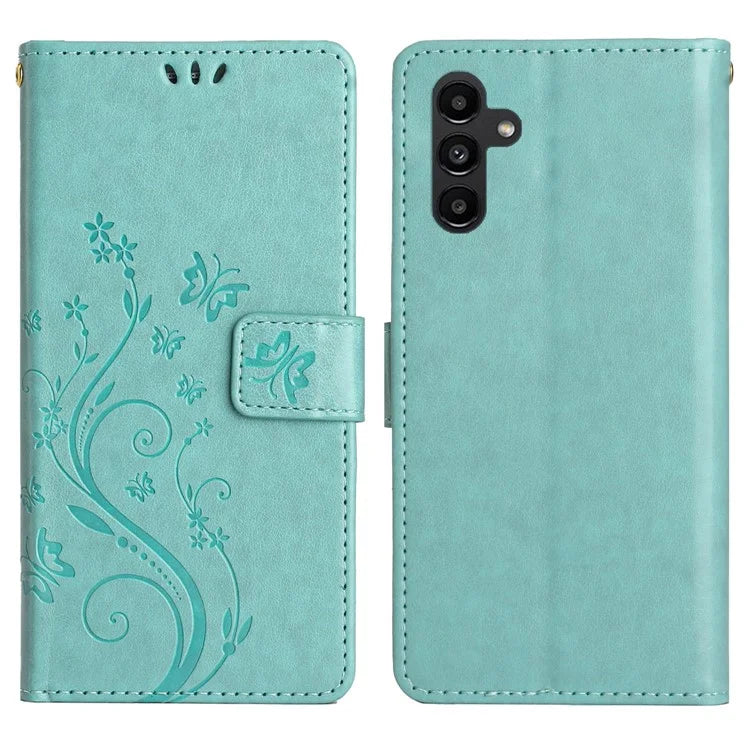 For Samsung Galaxy S24 FE Case PU Leather Phone Wallet Cover with Strap