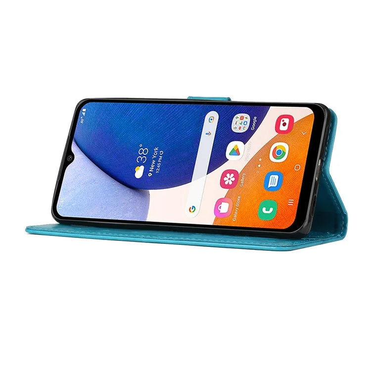 For Samsung Galaxy S24 FE Case PU Leather Phone Wallet Cover with Strap