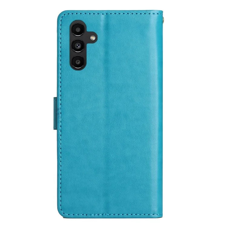 For Samsung Galaxy S24 FE Case PU Leather Phone Wallet Cover with Strap
