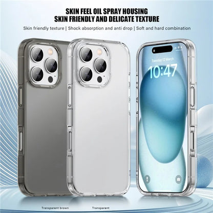 For iPhone 16 Pro Case Shockproof TPU+PC Matte Back Cover