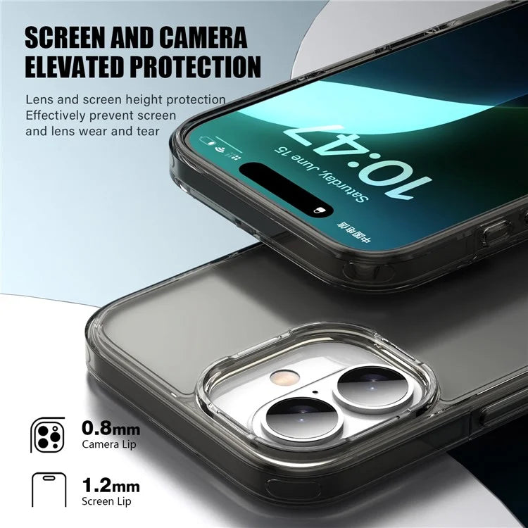 For iPhone 16 Case Shockproof TPU+PC Matte Back Cover