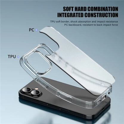 For iPhone 16 Case Shockproof TPU+PC Matte Back Cover