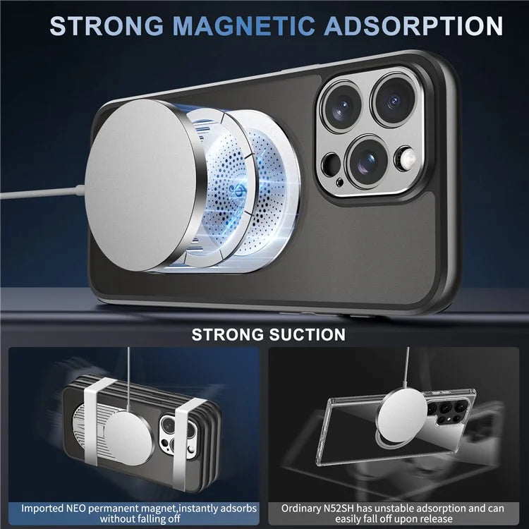 For iPhone 16 Pro Case Kickstand Silicone+PC Phone Cover Graphene Heat Dissipation