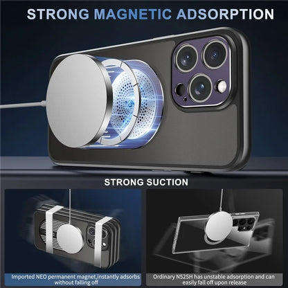 For iPhone 16 Pro Case Kickstand Silicone+PC Phone Cover Graphene Heat Dissipation