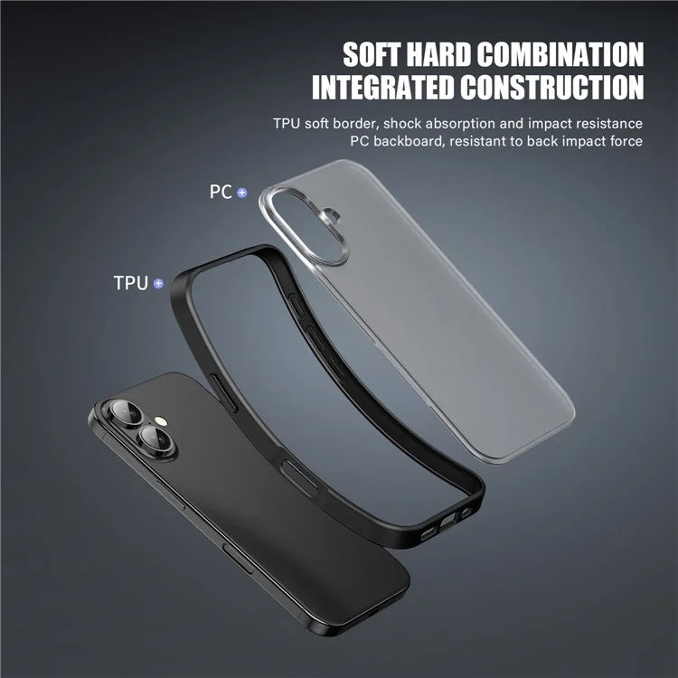 Magic Series for iPhone 16 Case Translucent Matte TPU + PC Phone Cover