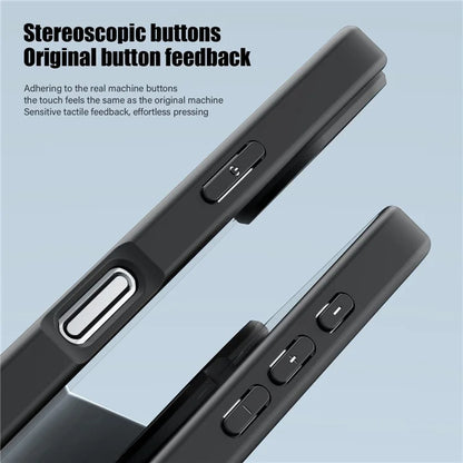 For iPhone 16 Case Shockproof Slim Hard PC+Soft TPU Phone Cover