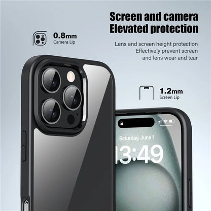 For iPhone 16 Pro Case Shockproof Slim Hard PC+Soft TPU Phone Cover