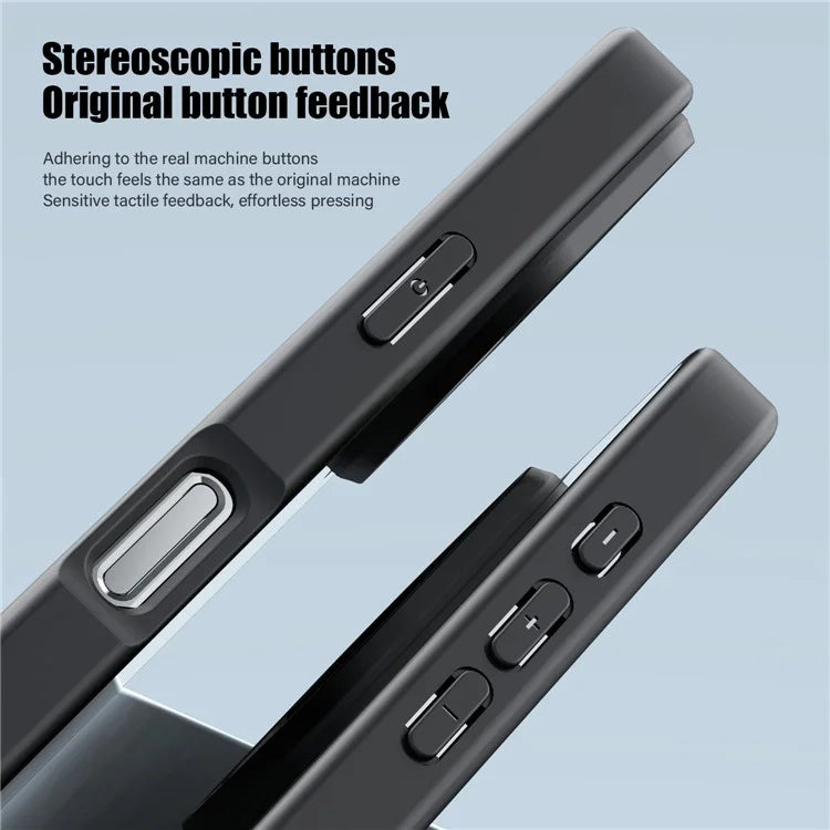 For iPhone 16 Pro Case Shockproof Slim Hard PC+Soft TPU Phone Cover