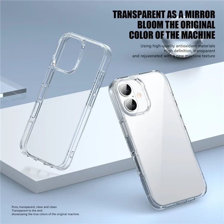 Aurora Series For iPhone 16 Case TPU+PC Crystal Clear Back Cover