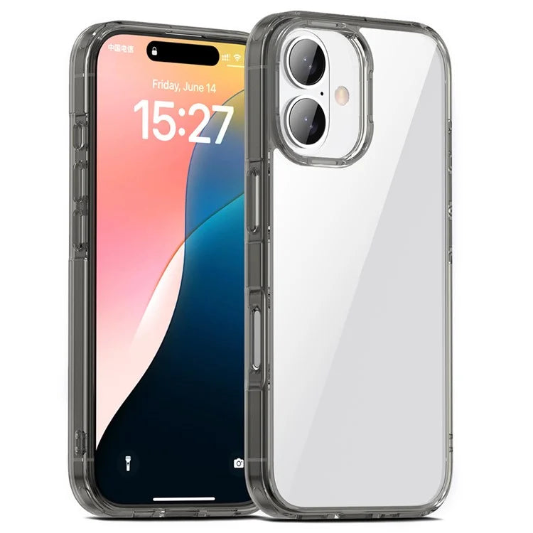 Aurora Series For iPhone 16 Case TPU+PC Crystal Clear Back Cover