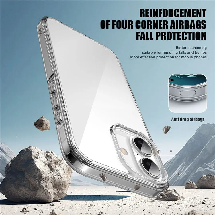 Aurora Series For iPhone 16 Case TPU+PC Crystal Clear Back Cover