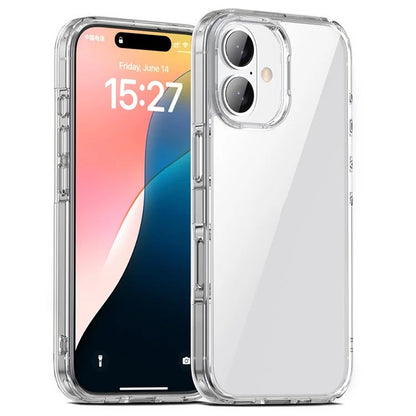 Aurora Series For iPhone 16 Plus Case TPU+PC Crystal Clear Back Cover