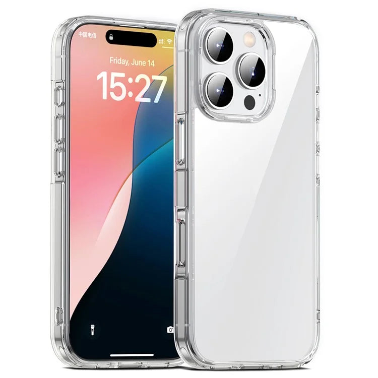 Aurora Series For iPhone 16 Pro Case TPU+PC Crystal Clear Back Cover