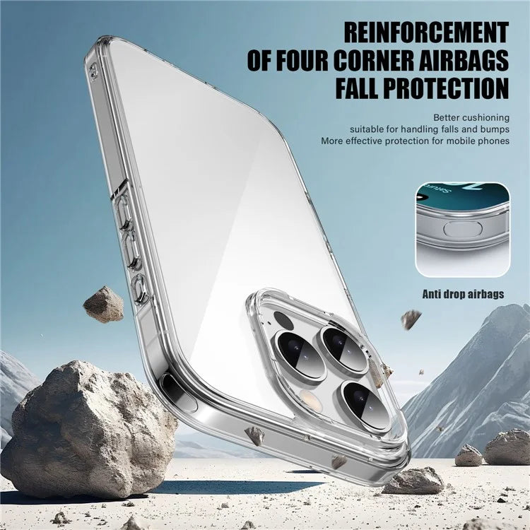 Aurora Series For iPhone 16 Pro Case TPU+PC Crystal Clear Back Cover