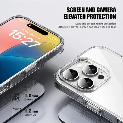 Aurora Series For iPhone 16 Pro Case TPU+PC Crystal Clear Back Cover