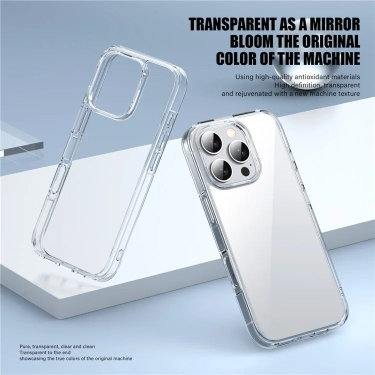 Aurora Series For iPhone 16 Pro Case TPU+PC Crystal Clear Back Cover