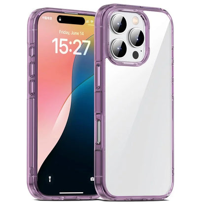 Aurora Series For iPhone 16 Pro Case TPU+PC Crystal Clear Back Cover