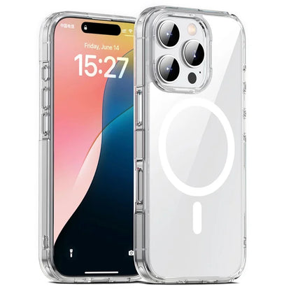 Aurora Series For iPhone 16 Pro Case Compatible with MagSafe TPU+PC Crystal Clear Back Cover