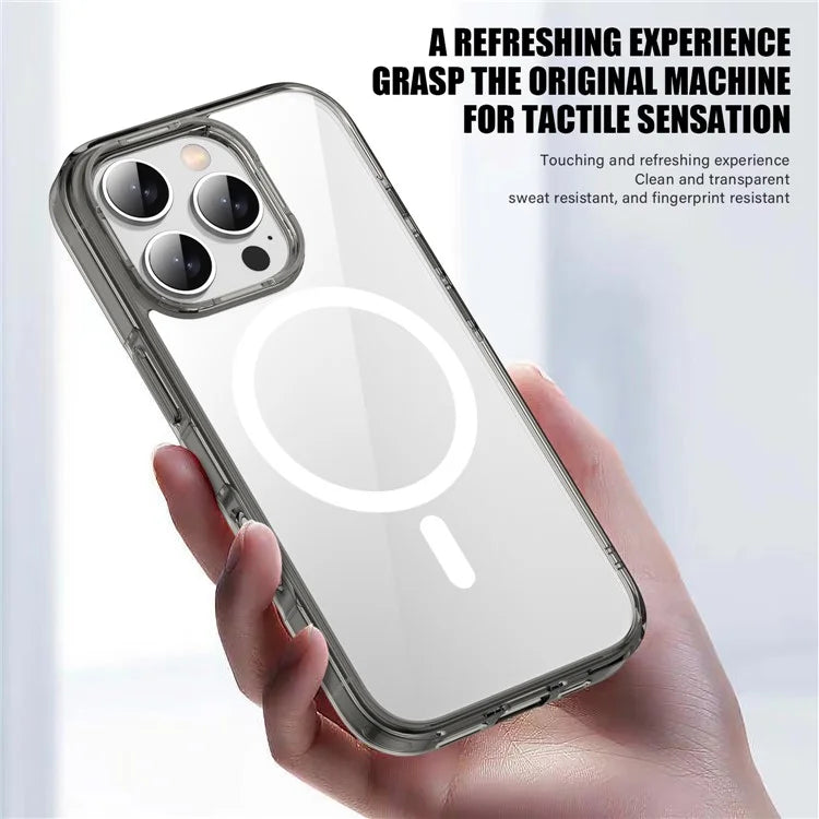 Aurora Series For iPhone 16 Pro Case Compatible with MagSafe TPU+PC Crystal Clear Back Cover