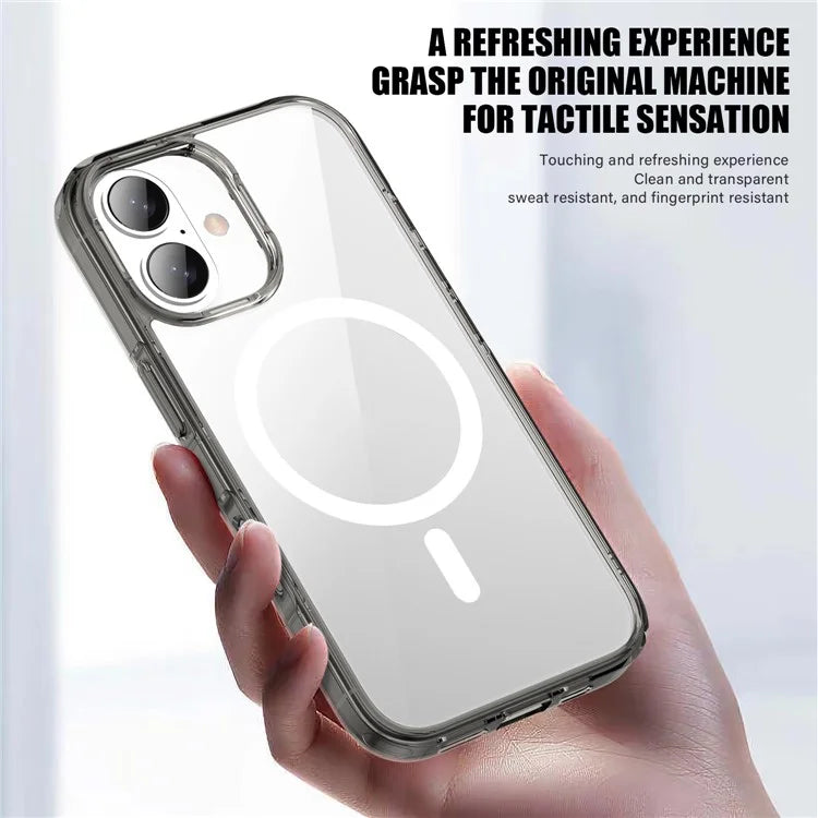 Aurora Series For iPhone 16 Plus Case Compatible with MagSafe TPU+PC Crystal Clear Back Cover