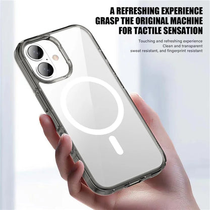 Aurora Series For iPhone 16 Plus Case Compatible with MagSafe TPU+PC Crystal Clear Back Cover