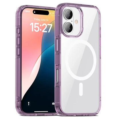 Aurora Series For iPhone 16 Case Compatible with MagSafe TPU+PC Crystal Clear Back Cover