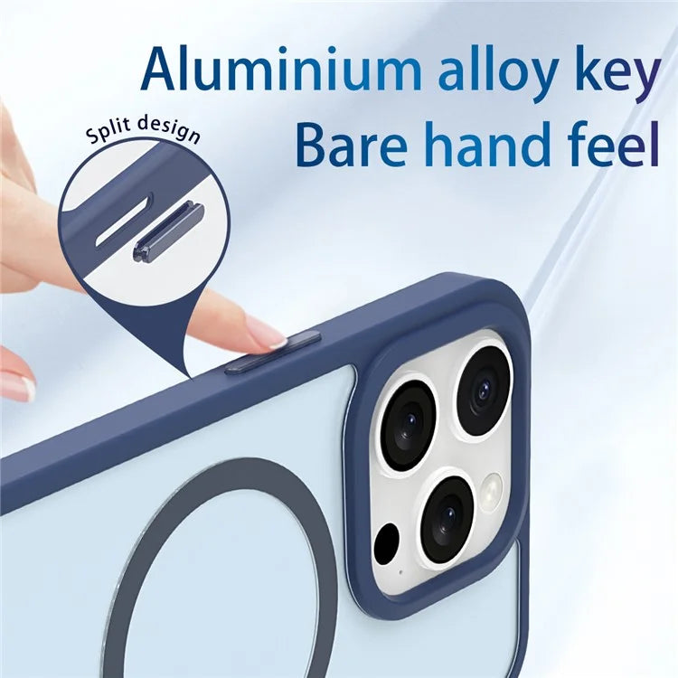 For iPhone 16 Pro Case Compatible with MagSafe Skin-Touch TPU+PC Matte Phone Cover