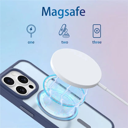 For iPhone 16 Pro Case Compatible with MagSafe Skin-Touch TPU+PC Matte Phone Cover