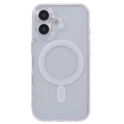 For iPhone 16 Plus Clear Case Acrylic+TPU Phone Cover Compatible with MagSafe