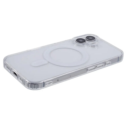 For iPhone 16 Plus Clear Case Acrylic+TPU Phone Cover Compatible with MagSafe