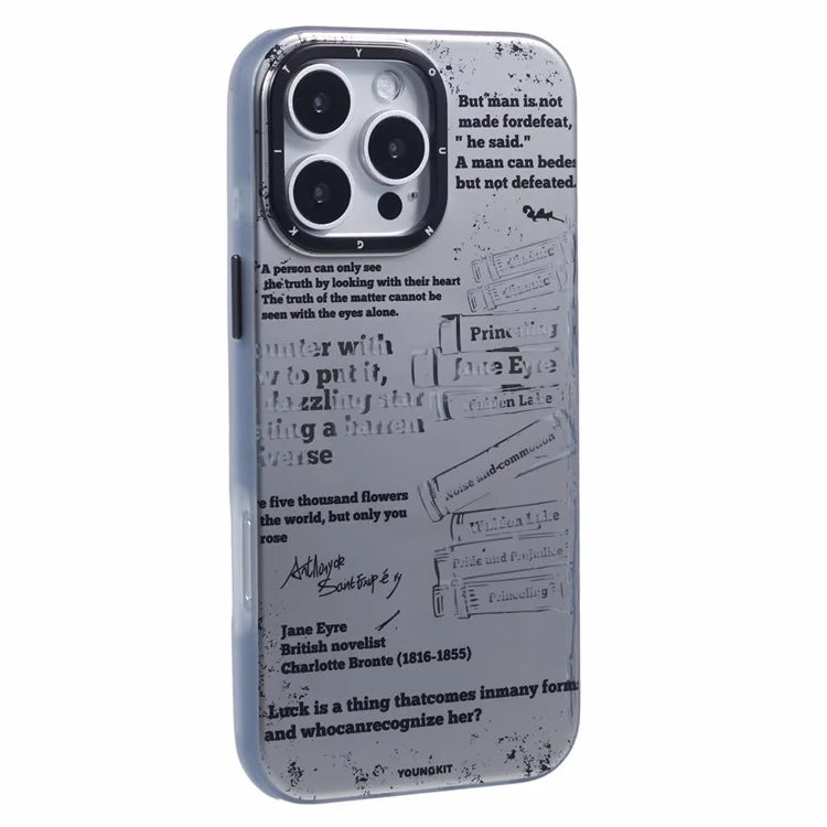 YOUNGKIT Literary Series for iPhone 16 Pro Max Case Compatible with MagSafe IMD TPU Phone Cover