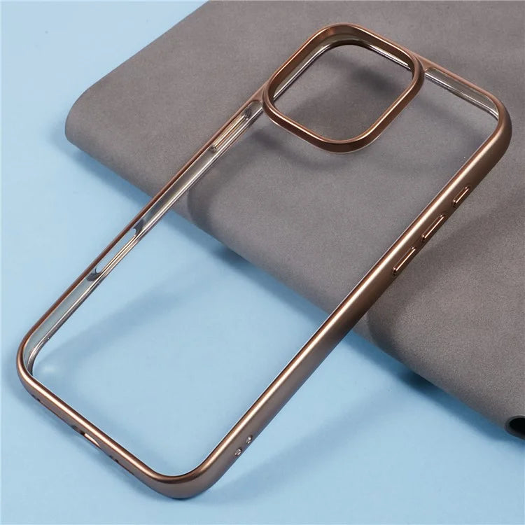 KIGC Ice Silk Series For iPhone 16 Pro Max Case TPU+PC Electroplating Phone Cover