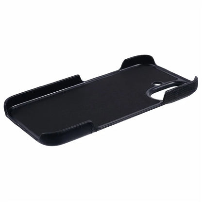 For iPhone 16 Plus Case PU Leather+PC Splicing Anti-Slip Phone Cover