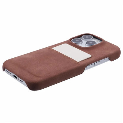 For iPhone 16 Pro Max Case Skin-Touch Leather+PC Phone Cover with Card Slot