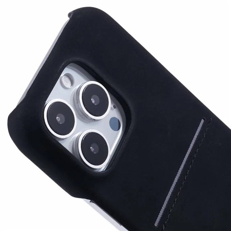 For iPhone 16 Pro Max Case Skin-Touch Leather+PC Phone Cover with Card Slot